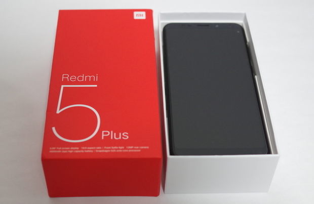 Xiaomi Redmi 5 Plus　外箱開封