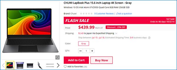 Gearbest Chuwi LapBook Plus (GearBest)