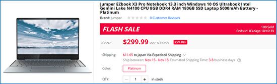 Gearbest Jumper EZBook X3 Pro