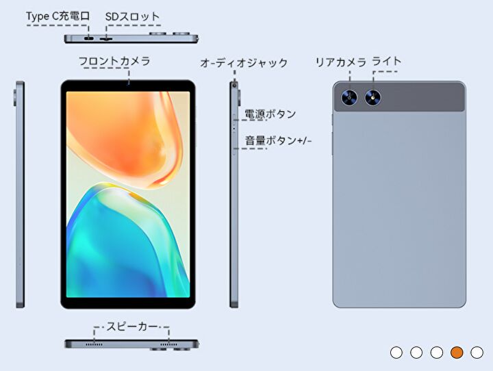 SVITOO P08、8.7インチタブレットのスペック。UNISOC T7250搭載、金属